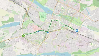 Карта маршруту Тролейбус 14 Хмельницький
