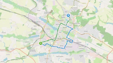 Карта маршруту Автобус 49 Хмельницький