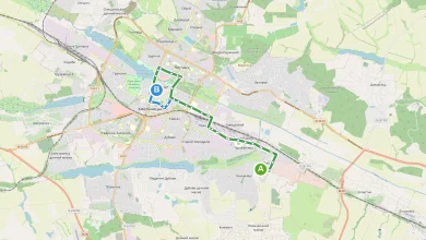 Карта маршруту Тролейбус 9 Хмельницький