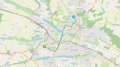 Карта маршруту Тролейбус 11 Хмельницький